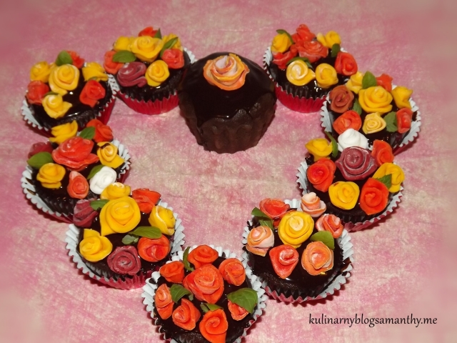 Muffinki różane na Walentynki