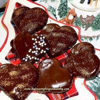 Piernikowe serca w czekoladzie